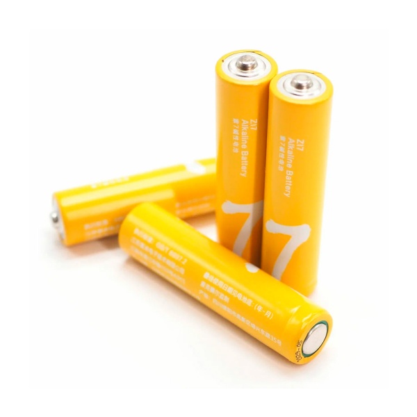 Батарейки алкалиновые ZMI Rainbow Zi7, AAA, 4 шт., жёлтые